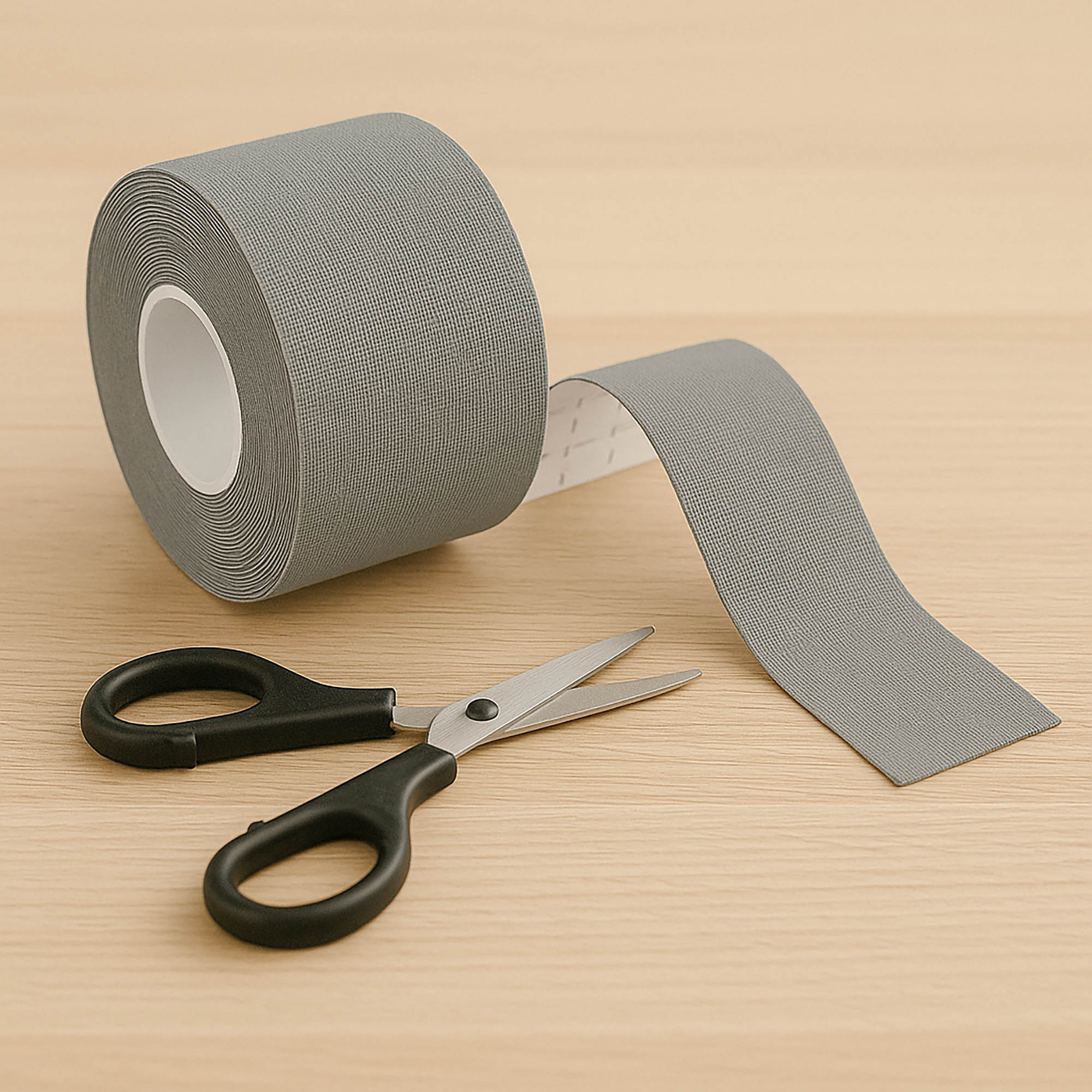 Graues Kinesiologie Tape 5mx5cm Wasserdichtes Elastisches Muskel Reha – Bild 3